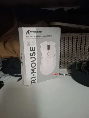 Mouse Gamer Attack Shark R1 Preto - Novo, Lacrado, Tri-Mode