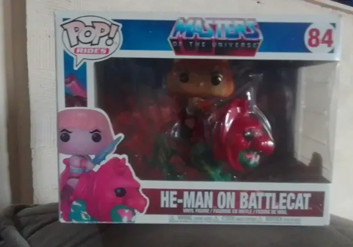 Funko pop! Riders He-man com Gato guerreiro