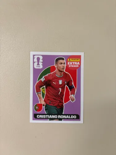 figurinha extra panini 2026 Cristiano Ronaldo lilás 