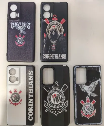 Capinha de celular do Corinthians para o Motorola Edge 50 fusion 