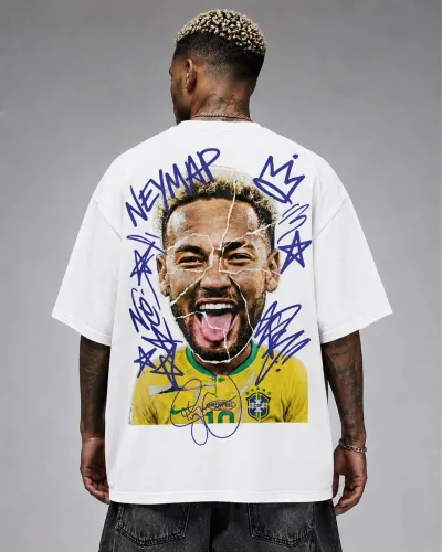 Camisa do Brasil/Neymar personalizada oversized