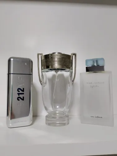 3 FRASCOS VAZIOS DE PERFUME