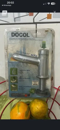 Torneira automática Docol Pressmatic Alfa - NOVA