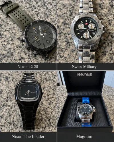 Vendo relógios Nixon, Swiss army e Magnum