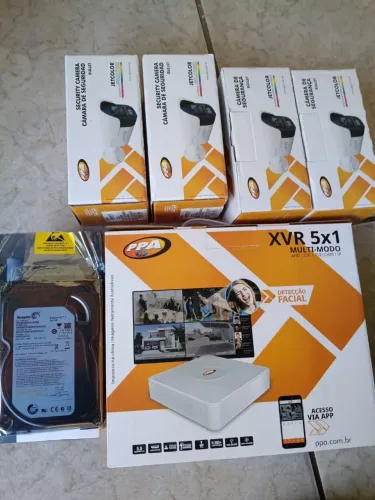 Kit câmera completo com instalação 