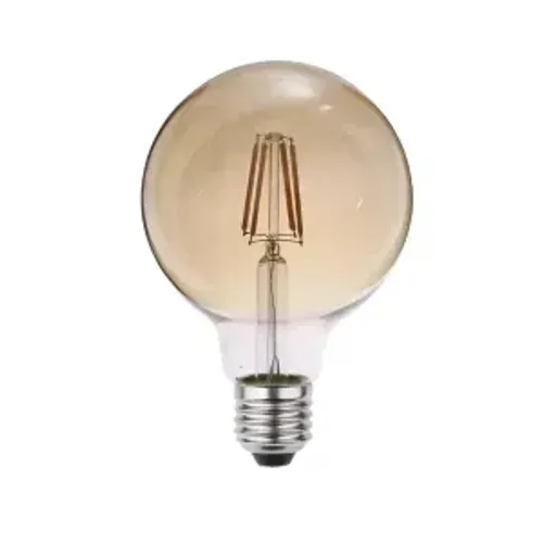 KIT 20 Lâmpada LED Filamento Vintage Bulbo G95 E27 4W 2200K Âmbar Decorativa