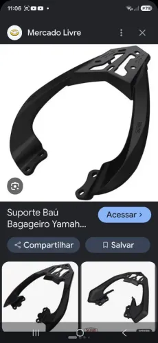Suporte bau bagageiro yamarra
