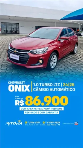 Chevrolet Onix Hatch LTZ 1.0 12V TB Flex Aut. 5P 2025