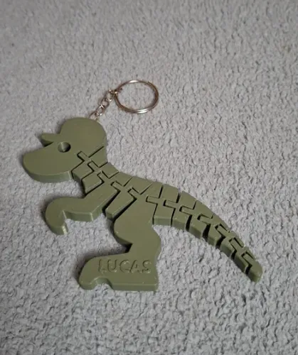 Chaveiro Dinossauro Articulado Personalizado