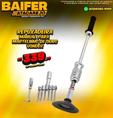 Repuxadeira Manual Para Martelinho de Ouro Vonder