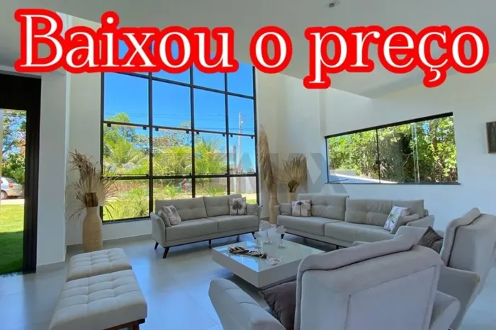 CASA A VENDA 5/4 COND AGUAS DE SAUIPE LINHA VERDE LITORAL BAHIA