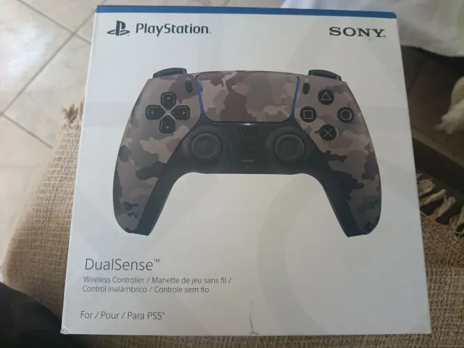 Controle PS5 camuflado original lacrado