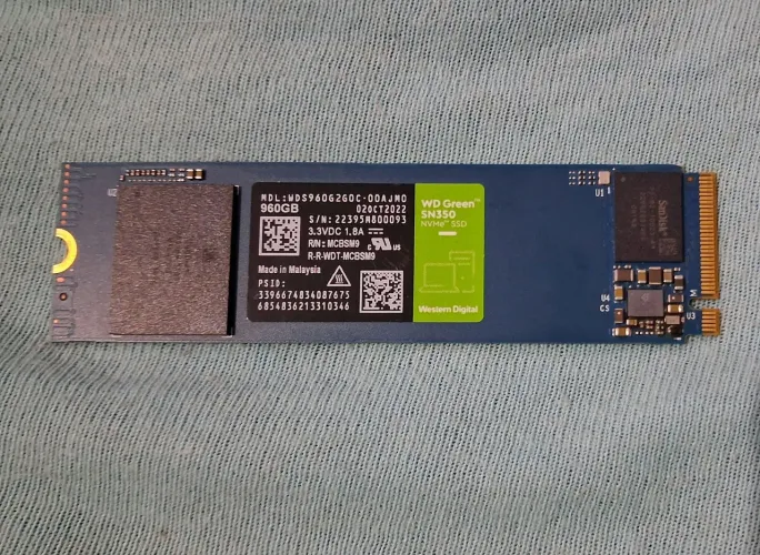 SSD 960 GB WD Green M.2 NVMe