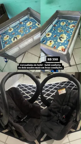 Cercado +colchao+carrinho de moisés