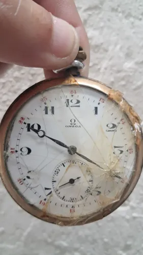 Relógio de Bolso Antigo Omega Vintage Para Restauro / Peças