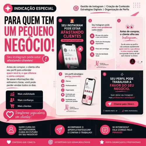 PEQUENOS NEGÓCIOS: SEU INSTAGRAM ESTÁ REALMENTE TRABALHANDO A FAVOR DO SEU NEGÓCIO?