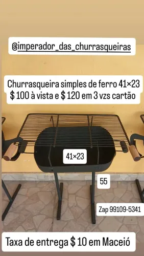 Churrasqueira de ferro 