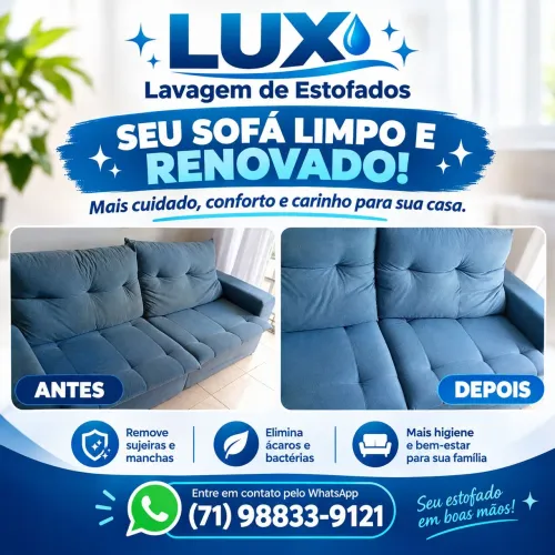 Lavagem de sofá R$ 120.00