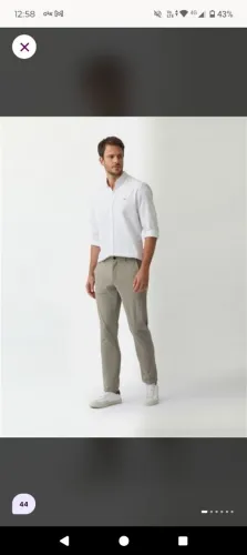 calça chino tech kakhi aviator