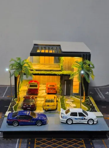 Maquete Casa de Luxo Escala 1:64