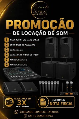 LOCAÇÃO DE SOM