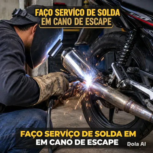 Faço serviço de solda em escapamento