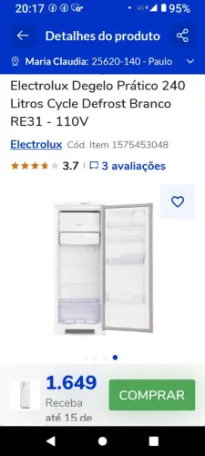 Vendo geladeira Eletrolux 