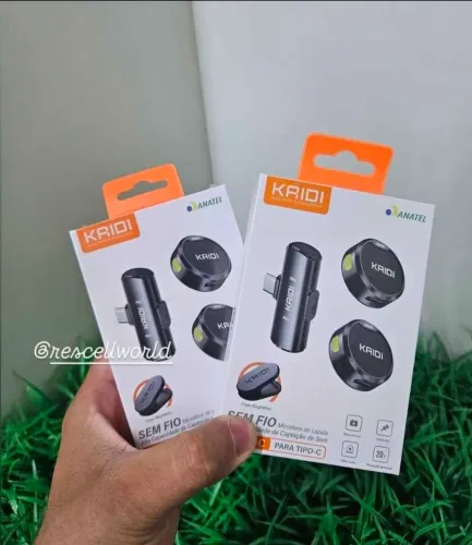 Microfone de Lapela Profissional Tipo C 2 Microfones.