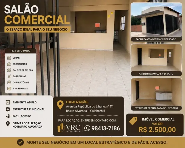 Salão comercial - Avenida principal Alvorada