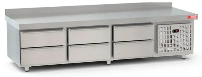 Balcão Refrigerado de Inox com Gavetas 2m Red Chameleon BRG20 220V
