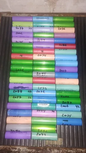 lote de células 18650 recicladas de notebook