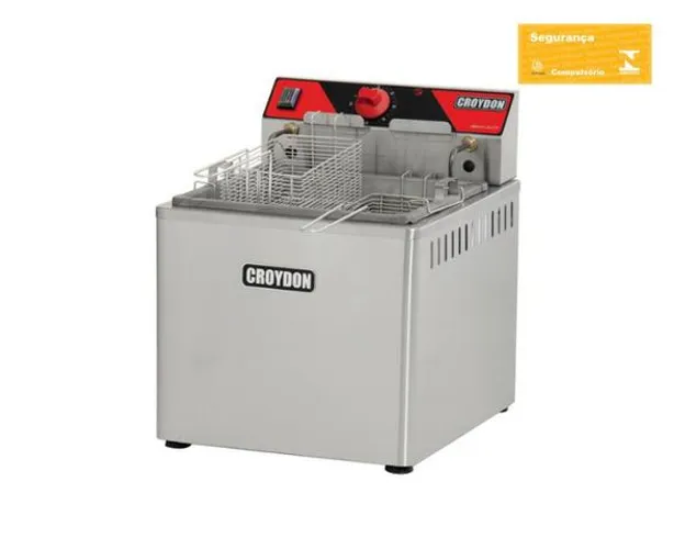 Fritadeira 15 Litros Elétrica de mesa 5000w (Zona Fria - Só Óleo) Croydon - Fzm5