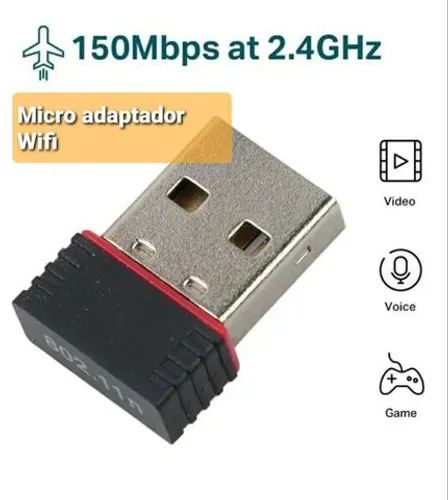 Mini Adaptador USB WI-FI para PC e Notebooks  PROMOÇÃO 30,00