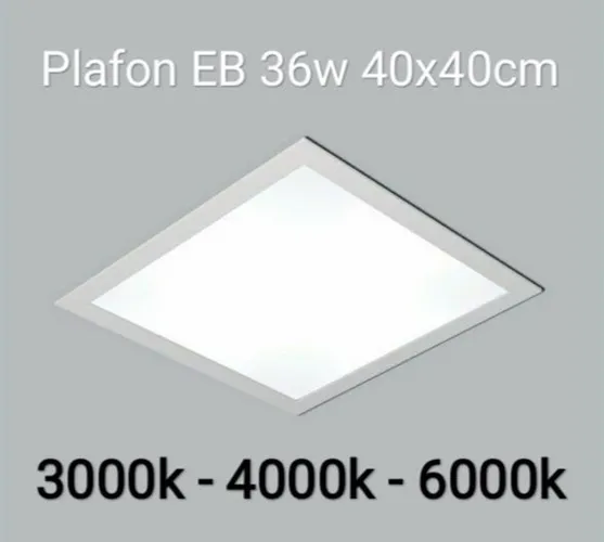 Luminária Plafon Painél Slim LED 36w 40x40cm