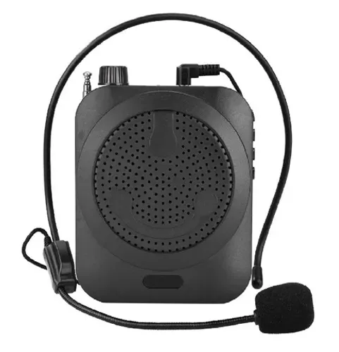 Amplificador de Voz Megafone com Microfone - Kit Professor Palestra Aulas com Radio FM 5w