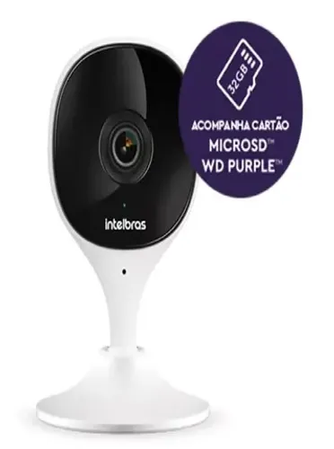 Câmera Mibo wifi Full Hd Imx C Intelbrás Com Cartão 32gb