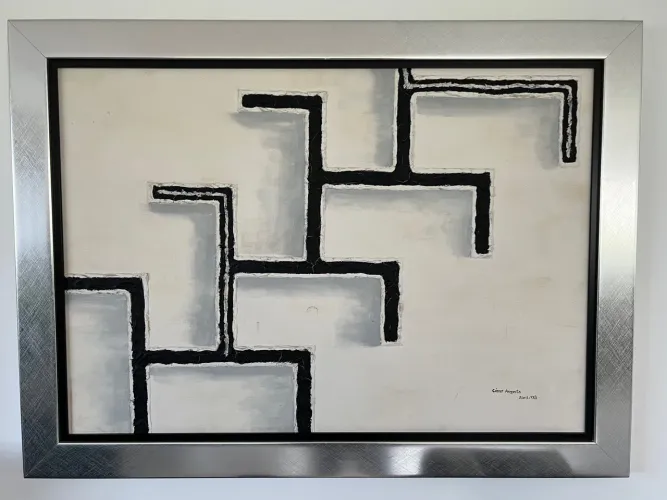 Quadro em Óleo sobre Tela - 85cm de altura por 115 de largura