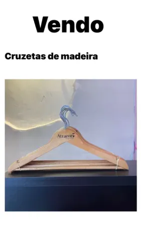 Cruzetas de madeira ( cabide ) 