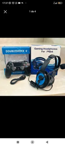 Kit PS4 Controle +Fone