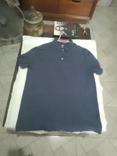 Camiseta Polo H&M Azul G