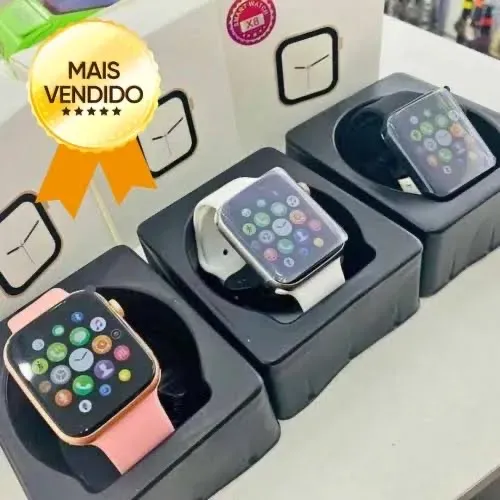 X8 RELÓGIO INTELIGENTE TELA TOUCH 1.49" FAZ LIGAÇÃO PÕEM FOTO NOTIFICAÇÕES SMARTWATCH