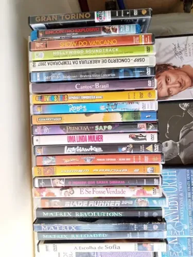 Mídias originais: DVDs (novos e usados). filmes, box, séries documentários e outros estilo
