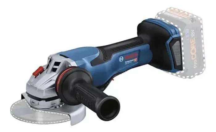 Esmerilhadeira Gws 18v 15 P Sem Bateria Cor Azul Bivolt-Bosch