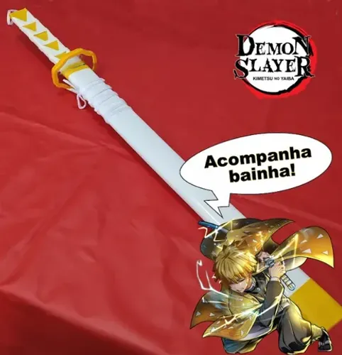 katana  do personagem zenitsu demon slayer 