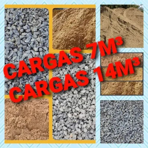 Pedra brita 1..carga 7 metros 619.00...areia carga 7 metros 790.00