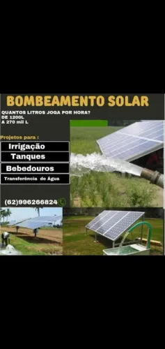 Bombeamento solar.