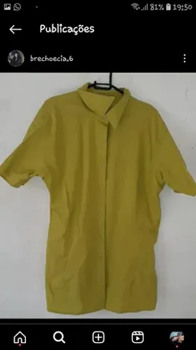 Blusas sociais Tam p