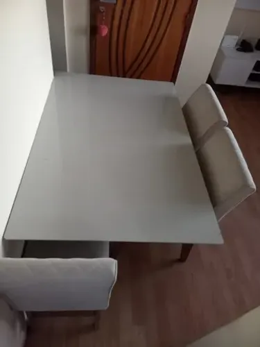 Mesa de Jantar Retangular com 4 Cadeiras
