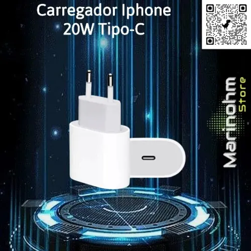 Fonte Carregador Iphone Tipo-C Sem Cabo