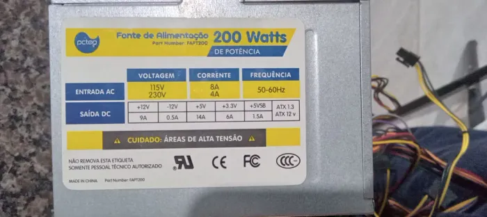 Fonte de Alimentação PC Top 200W